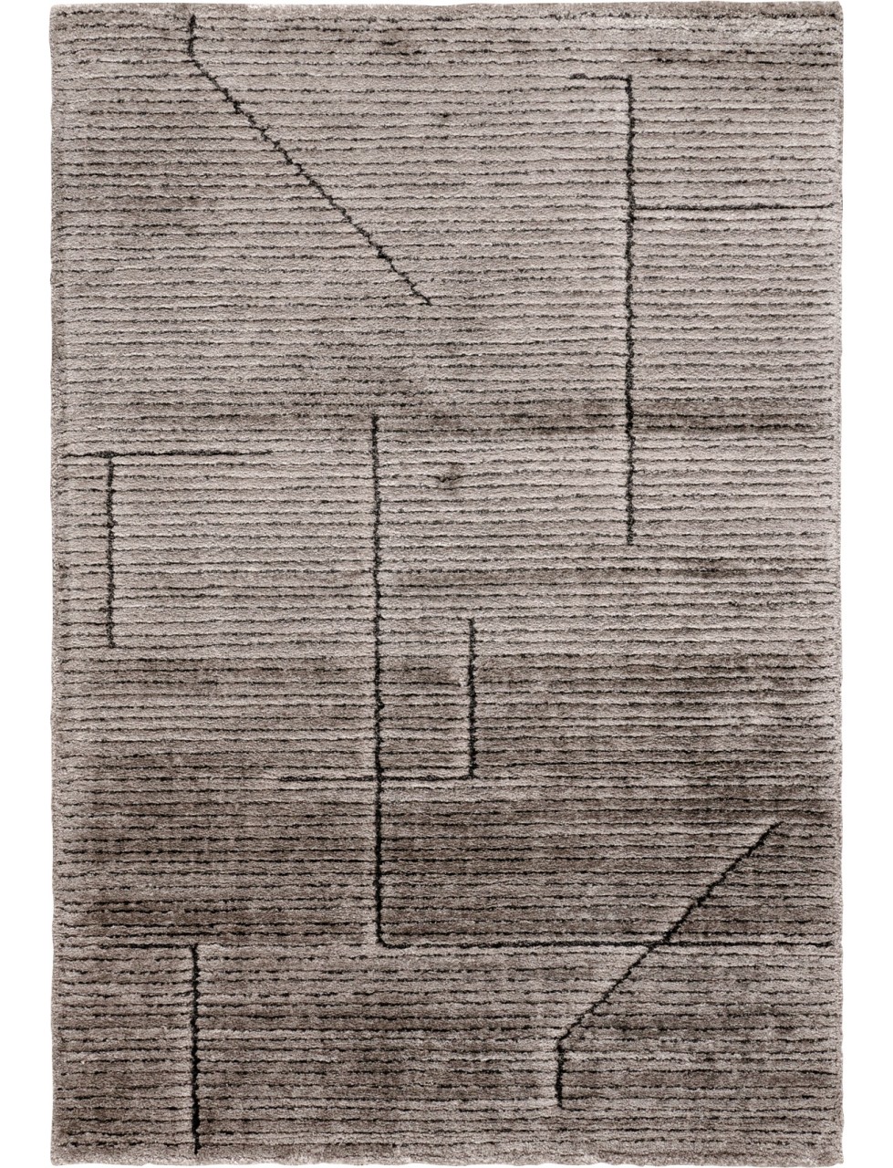 Flauschiger Teppich Graphite