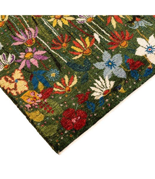 Iran Gabbeh Teppich-Unikat kleines Sommerblumenfeld