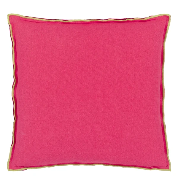 Kissen Brera Lino Cerise & Grass