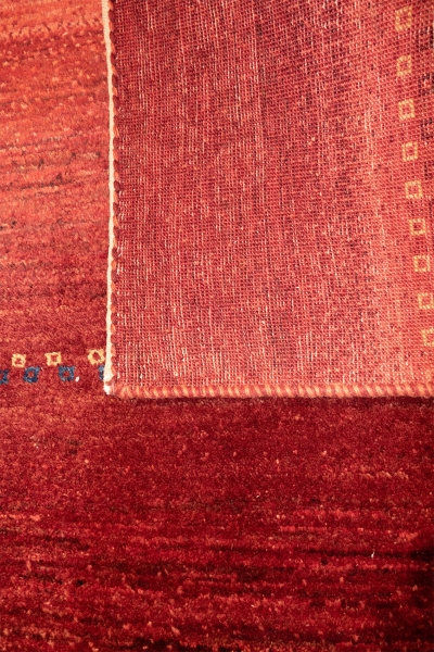 Iran Gabbeh Teppich-Unikat rote Mohnweide