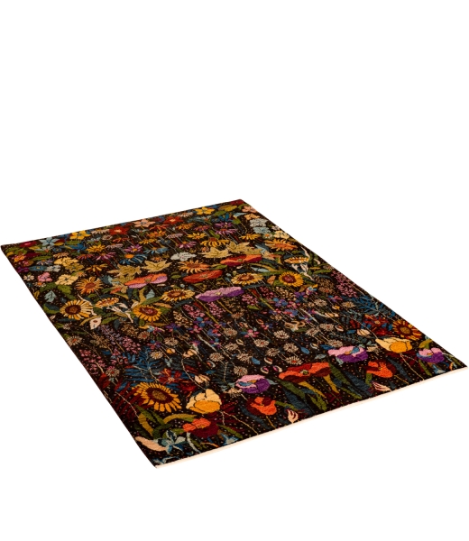 Iran Gabbeh Teppich-Unikat Sonnenblumenfeld