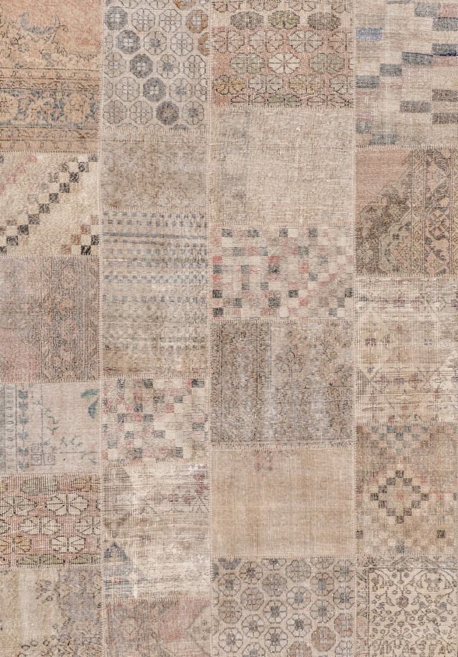 Vintage-Teppich Patchwork Sand