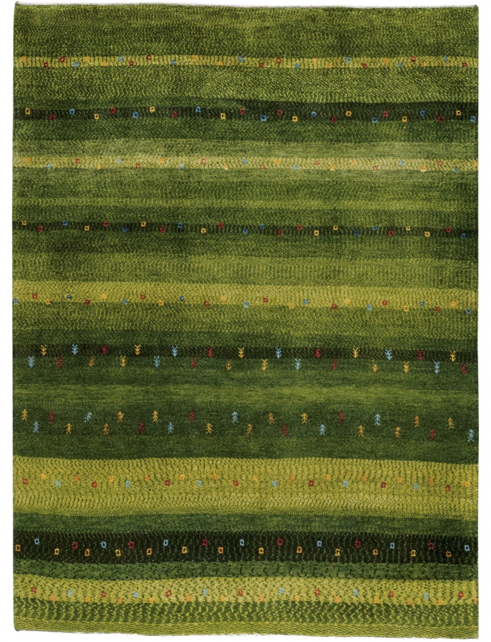 Iran Gabbeh Teppich-Unikat Wiesengräser