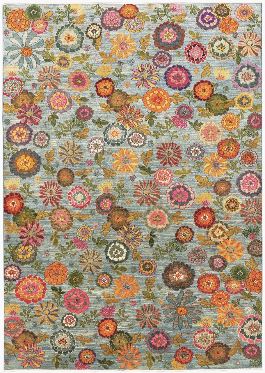 Iran Gabbeh Teppich-Unikat Blumenmeer