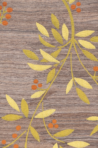Kelim Teppich-Unikat Orangenblätter
